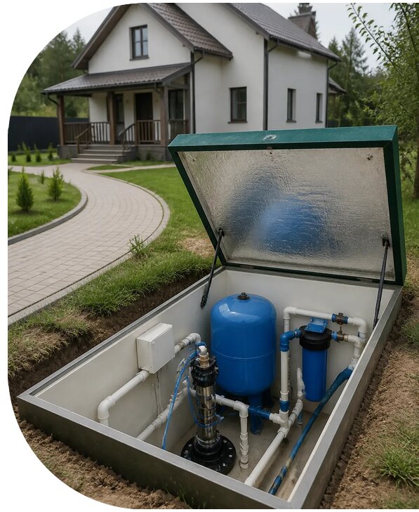 Автономное водоснабжение дома в Лабинске от 160860 р. | АПаруса-Лбк