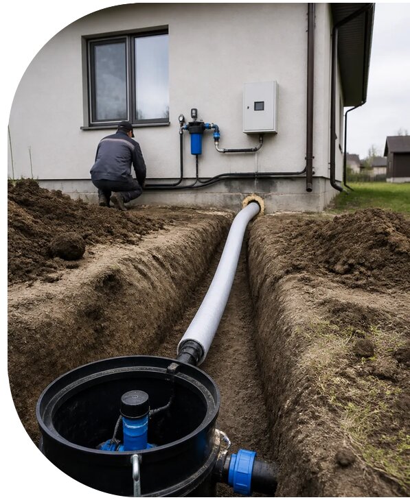 Подключение скважинного насоса в Лабинске от 37534 р. | АПаруса-Лбк